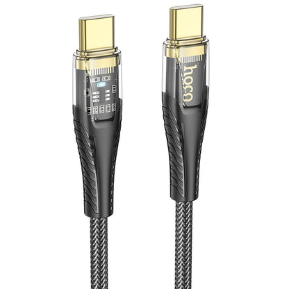 Daten- und Ladekabel USB-C - USB-C HOCO U121, 60W, 1.2m, Schwarz