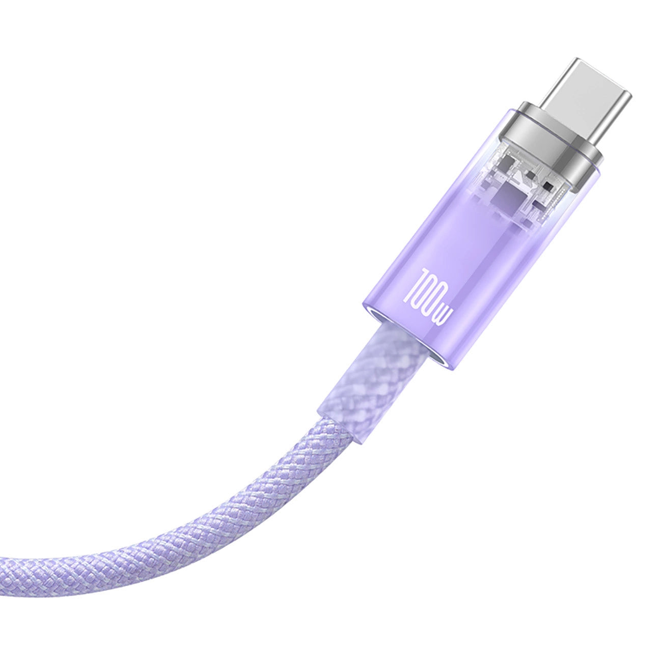 Daten- und Ladekabel USB-A - USB-C Baseus Explorer, 100W, 1m, Lila CATS010405