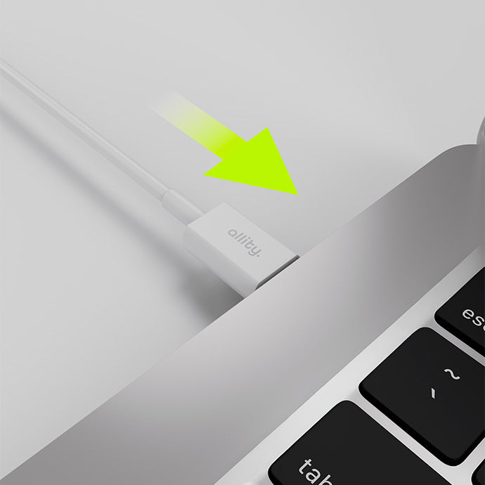 USB-C Daten- und Ladekabel - USB-C Allity. AUC-03, 100W, 2m, Weiß