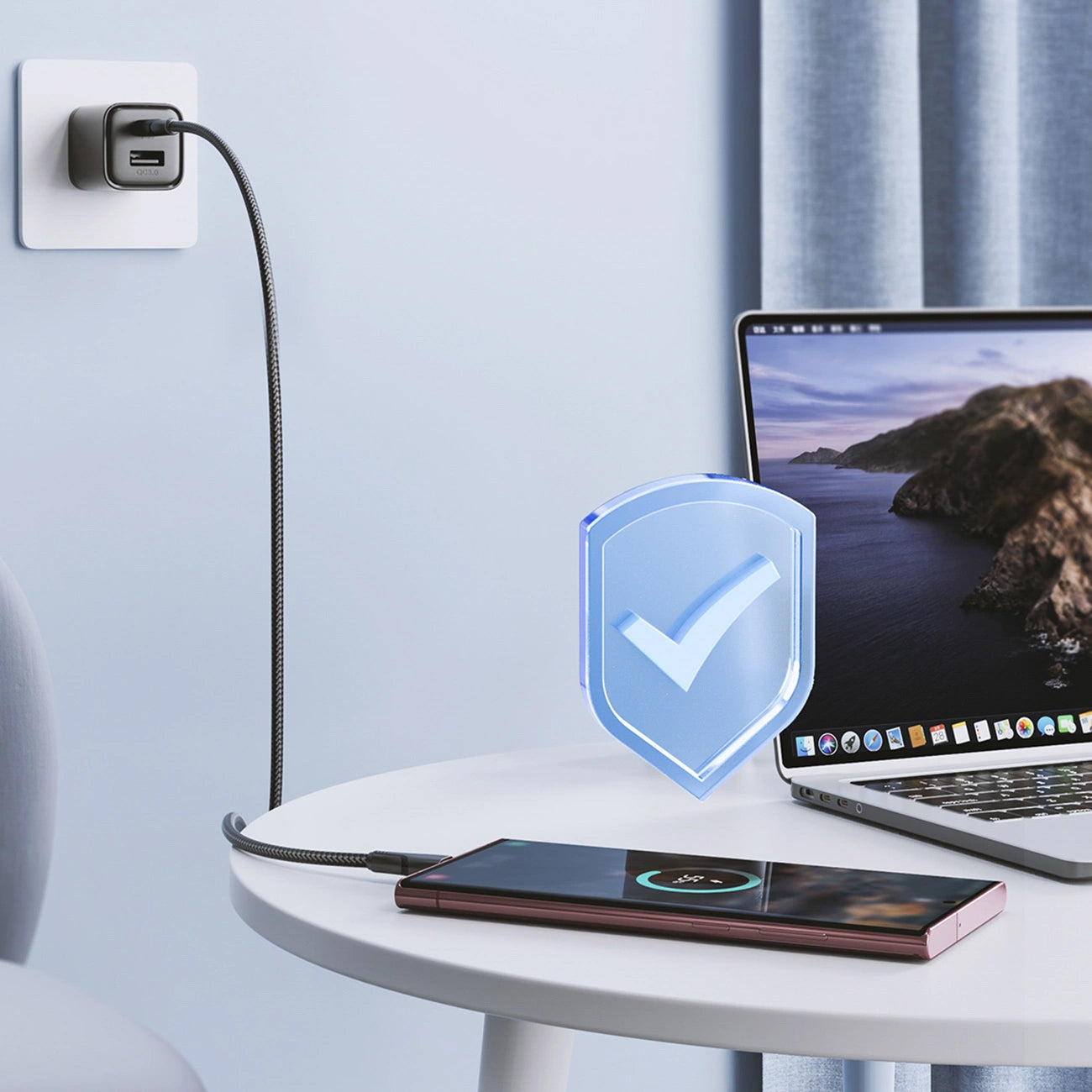 USB-C Daten- und Ladekabel - USB-C Joyroom S-A11, 60W, 0,25m, Schwarz