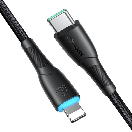 USB-C Daten- und Ladekabel - USB-C Joyroom S-A32, 60W, 1m, Schwarz