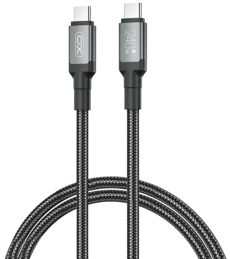 USB-C Daten- und Ladekabel - USB-C XO Design NB-Q264A, 240W, 1m, Schwarz