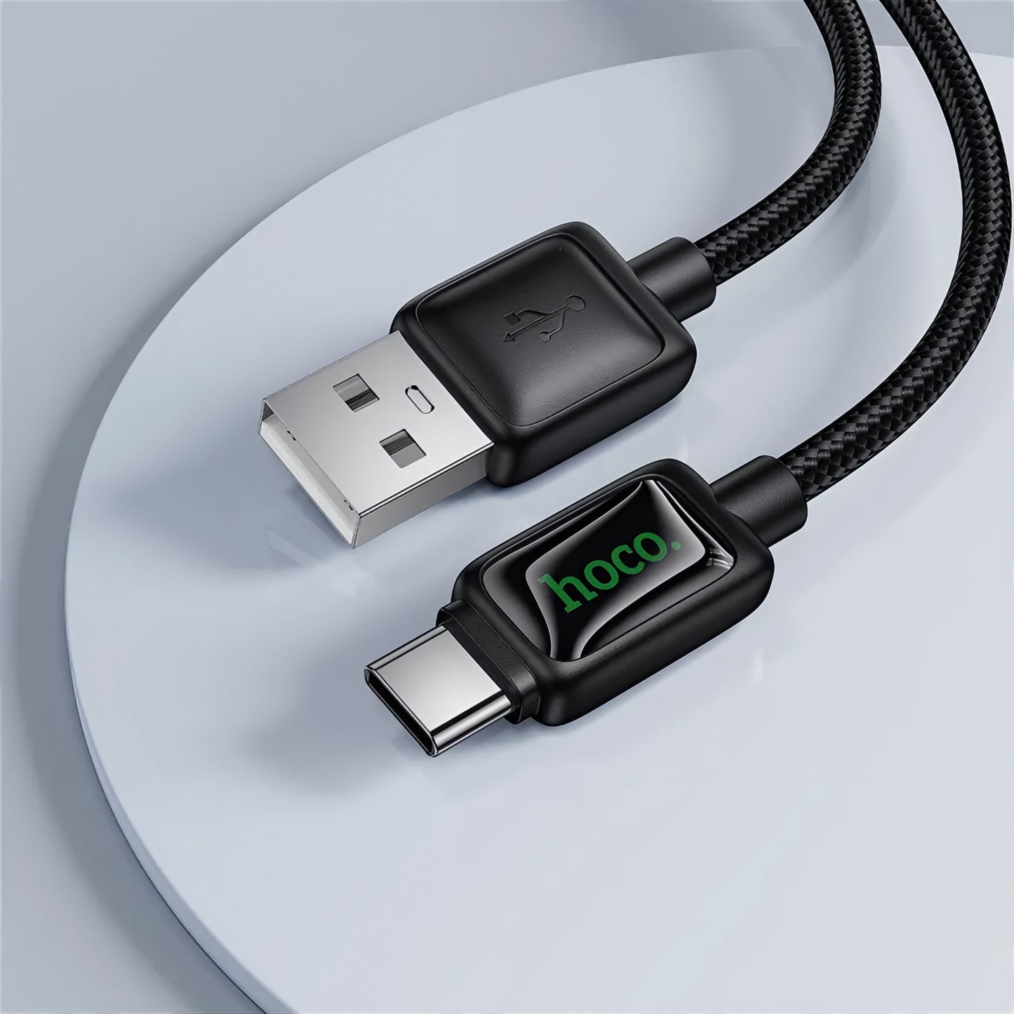 USB-A to USB-C Data and Charging Cable HOCO U146, 36W, 1.2m, Black