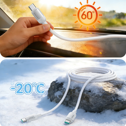 Daten- und Ladekabel USB-C - USB-C Joyroom S-A62 Lively, 60W, 1,2m, Weiß