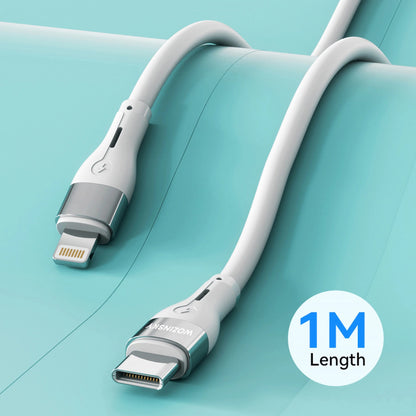 Daten- und Ladekabel USB-C - Lightning WZK WSTCL1, 27W, 1m, Weiß