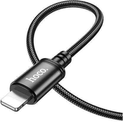 USB-C - Lightning Daten- und Ladekabel HOCO X89, 27W, 2m, Schwarz