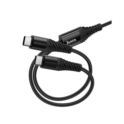 USB-C Ladekabel - 2 x USB-C HOCO X123, 10W, 1m, Schwarz