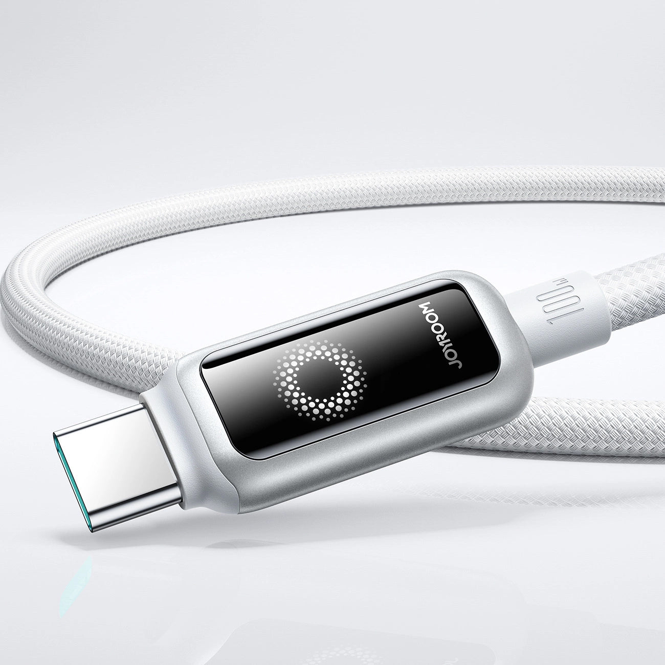 Daten- und Ladekabel USB-C - USB-C Joyroom S-A55 StarFlight Display, 100W, 1.2m, Weiß
