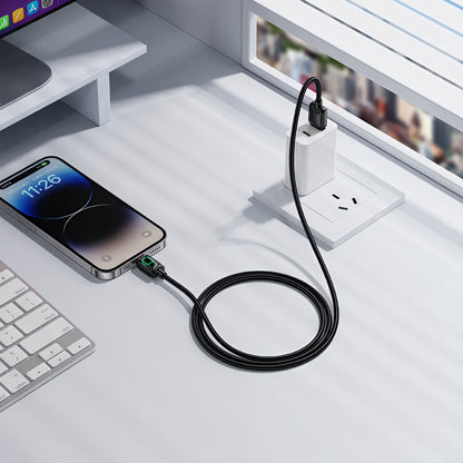Daten- und Ladekabel USB-A - Lightning HOCO U146, 12W, 1.2m, Schwarz