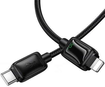 Daten- und Ladekabel USB-C - Lightning HOCO U146, 30W, 1.2m, Schwarz