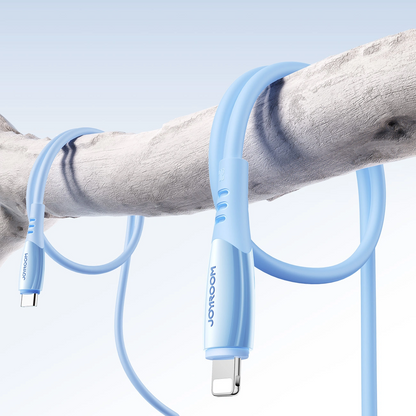 Daten- und Ladekabel USB-C - Lightning Joyroom S-A59 Vibrant, 30W, 1,2m, Blau