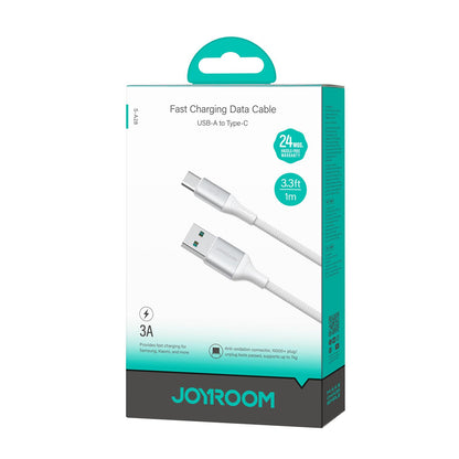 Daten- und Ladekabel USB-A - USB-C Joyroom S-A28 Flash, 18W, 1m, Weiß