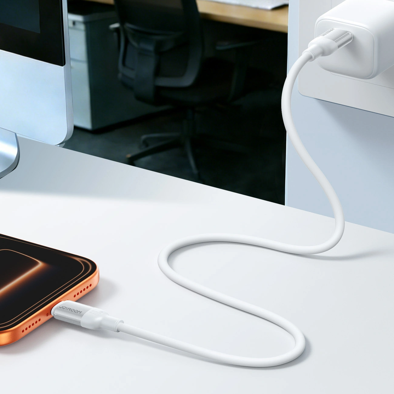 Daten- und Ladekabel USB-A - USB-C Joyroom S-A62 Lively, 18W, 1,2m, Weiß