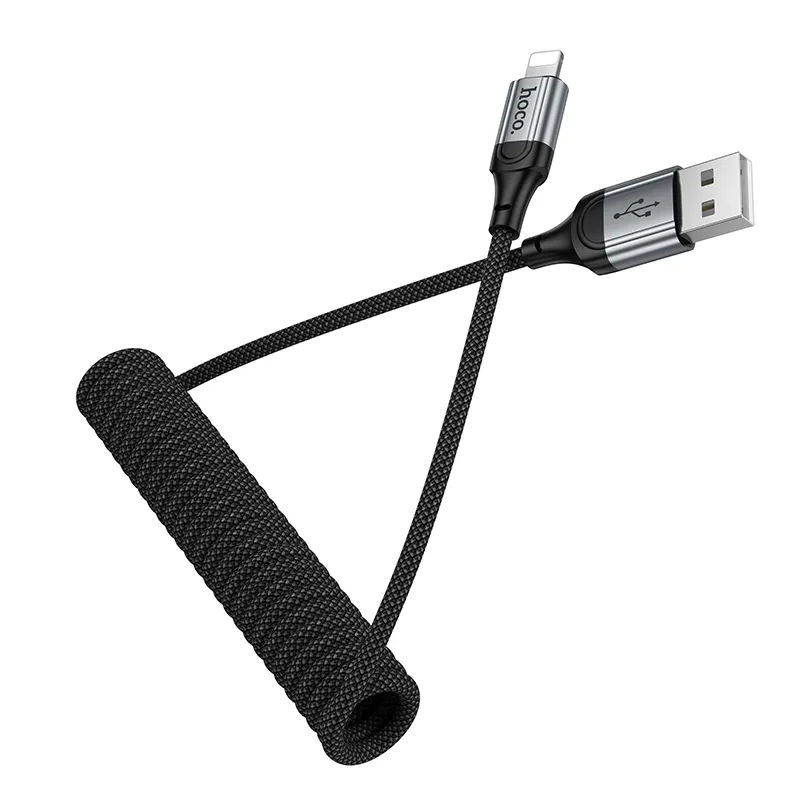 USB-A to Lightning Data and Charging Cable HOCO X121, 27W, 1.5m, Black