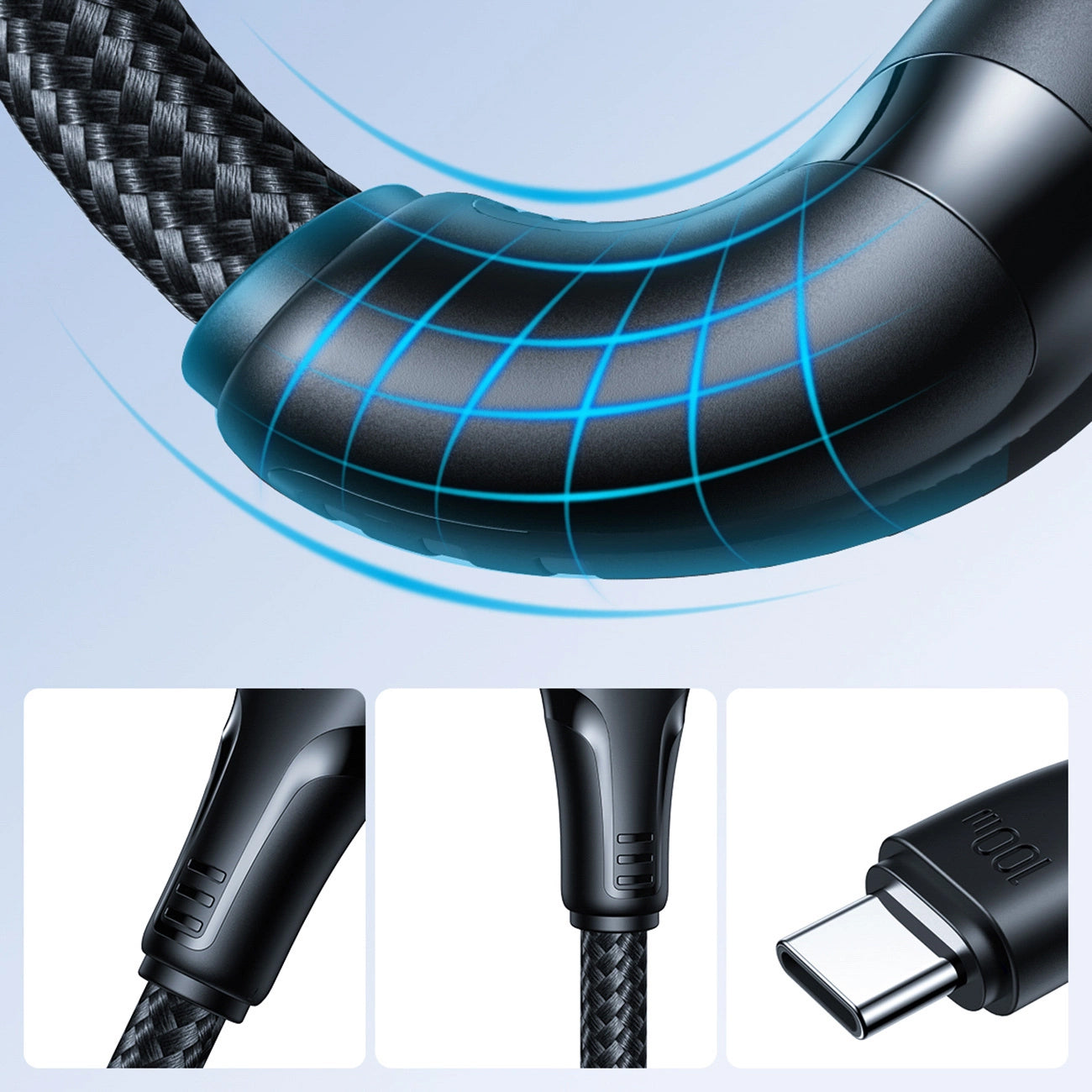 USB-C Daten- und Ladekabel - USB-C Joyroom S-A11, 60W, 0,25m, Schwarz