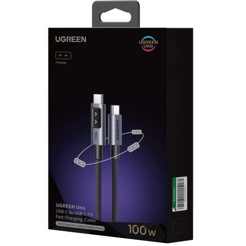 USB-C Daten- und Ladekabel - USB-C UGREEN L509, 100W, 1m, Grau