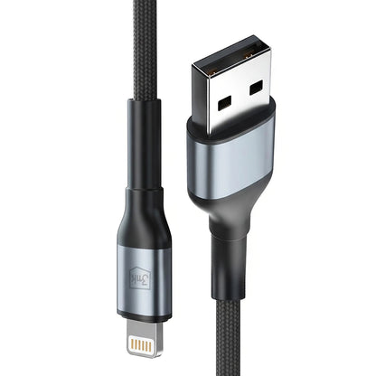 Daten- und Ladekabel USB-A - Lightning 3MK Hyper N, 12W, 1m, Schwarz