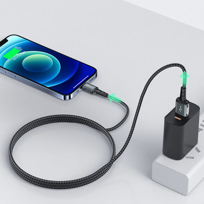 Daten- und Ladekabel USB-A - Lightning Acefast C1-02, 18W, 1,2m, Schwarz