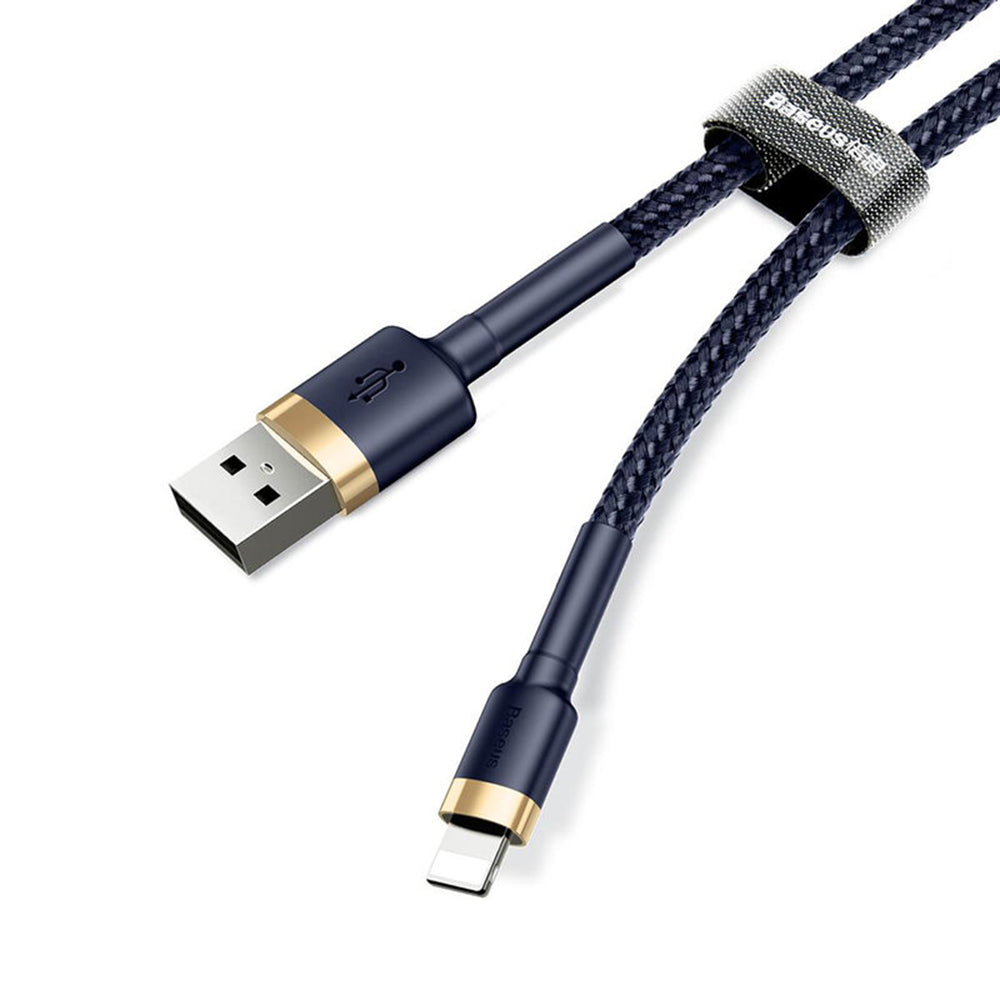 USB-A - Lightning Baseus Cafule Daten- und Ladekabel, 18W, 1m, Blau Gold CALKLF-BV3