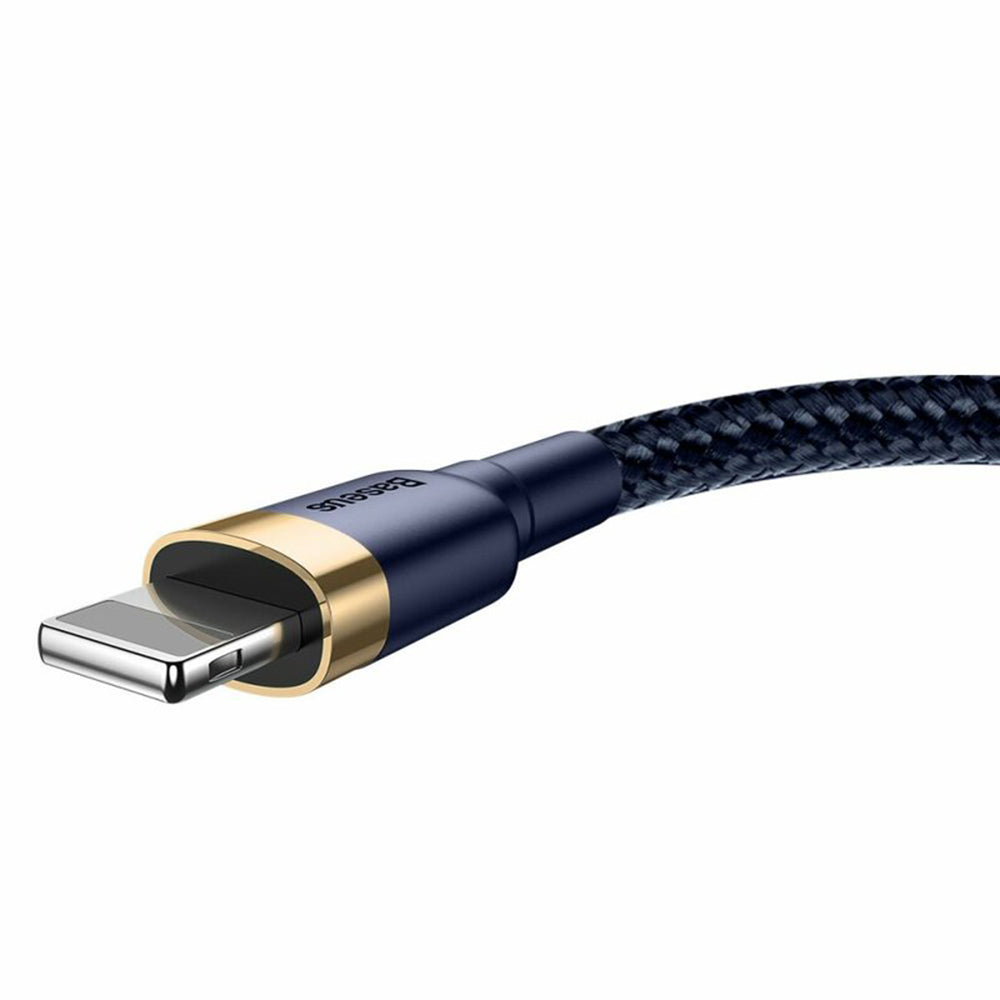 USB-A - Lightning Baseus Cafule Daten- und Ladekabel, 18W, 1m, Blau Gold CALKLF-BV3