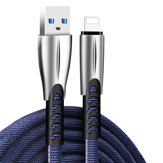 Daten- und Ladekabel USB-A - Lightning ColorWay CW-CBUL010, 18W, 1m, Blau