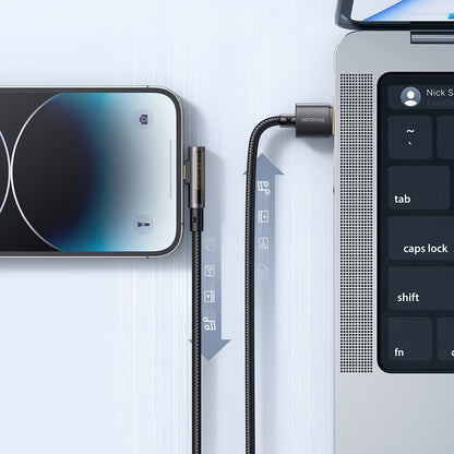 Daten- und Ladekabel USB-A - Lightning McDodo CA-3510 Angled, 18W, 1.2m, Schwarz