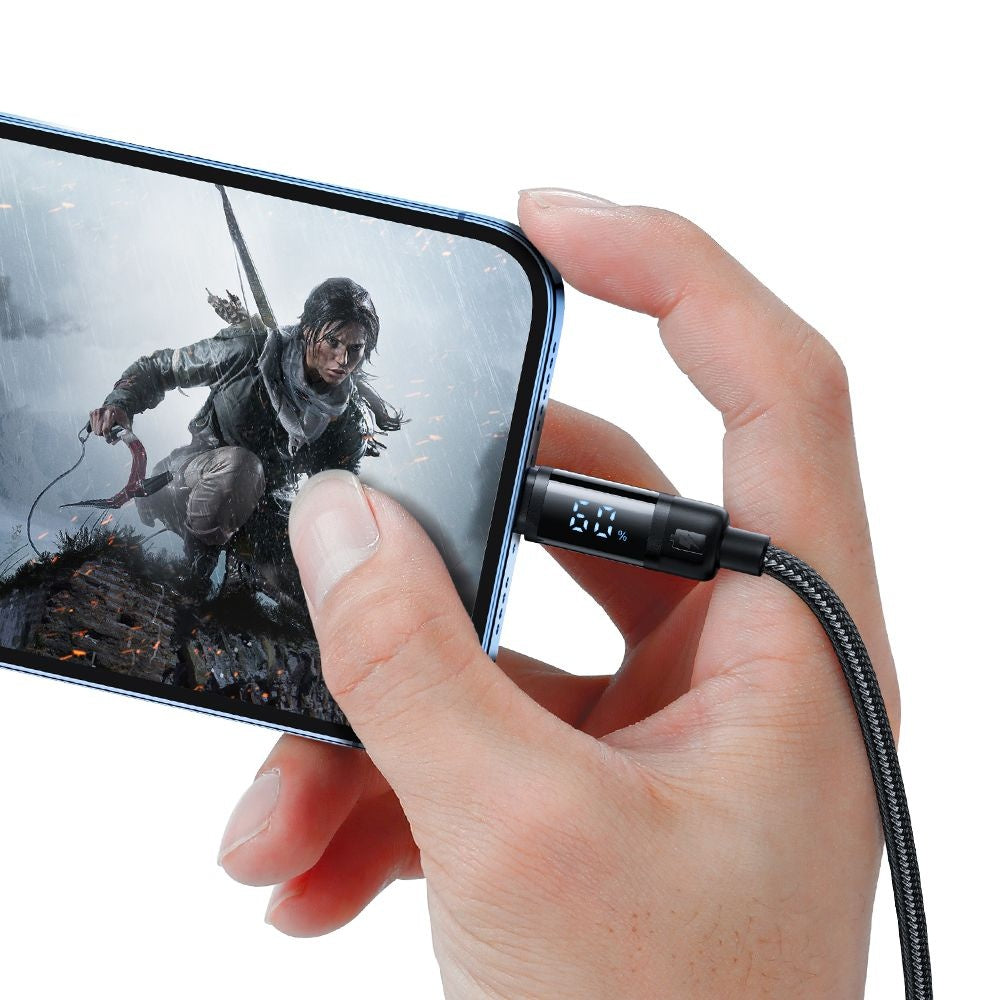 Daten- und Ladekabel USB-A - Lightning McDodo CA-5000 Bat Display, 18W, 1.2m, Schwarz