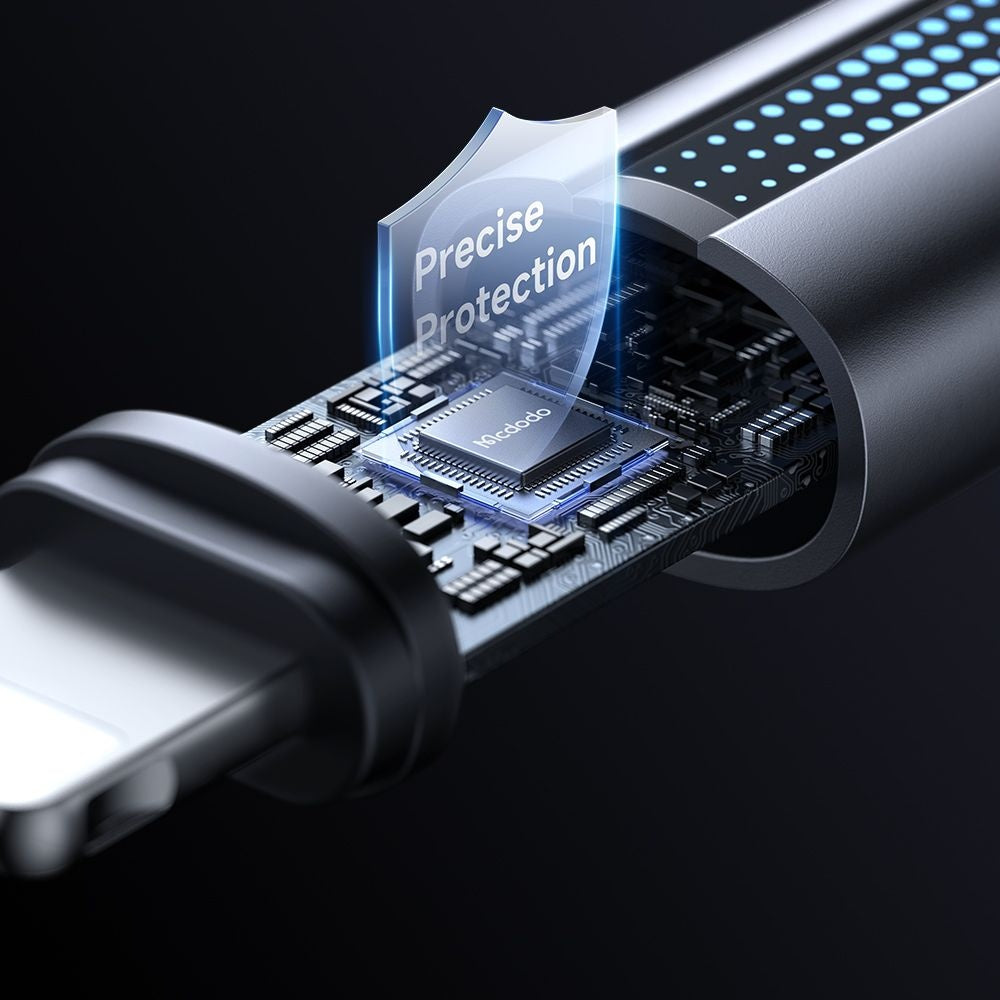 USB-A to Lightning McDodo CA-5660 Data and Charging Cable, 18W, 1.2m, Black