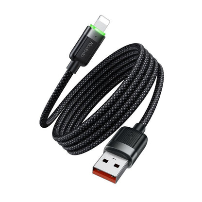 USB-A - Lightning McDodo CA-6000 Selbstwickelndes Daten- und Ladekabel, 18W, 1.2m, Schwarz