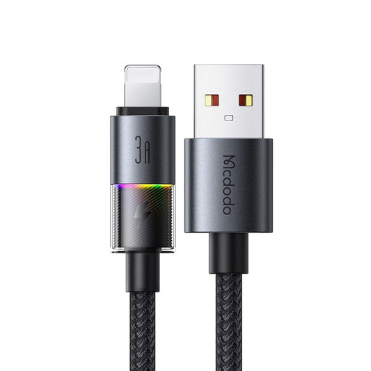 Daten- und Ladekabel USB-A - Lightning McDodo CA-8170 Colorful, 18W, 1.2m, Schwarz