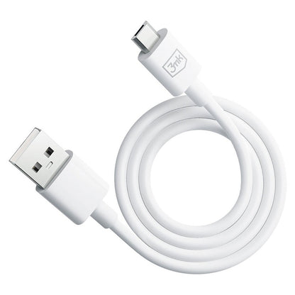 Daten- und Ladekabel USB-A - microUSB 3MK Hyper, 18W, 1.2m, Weiß
