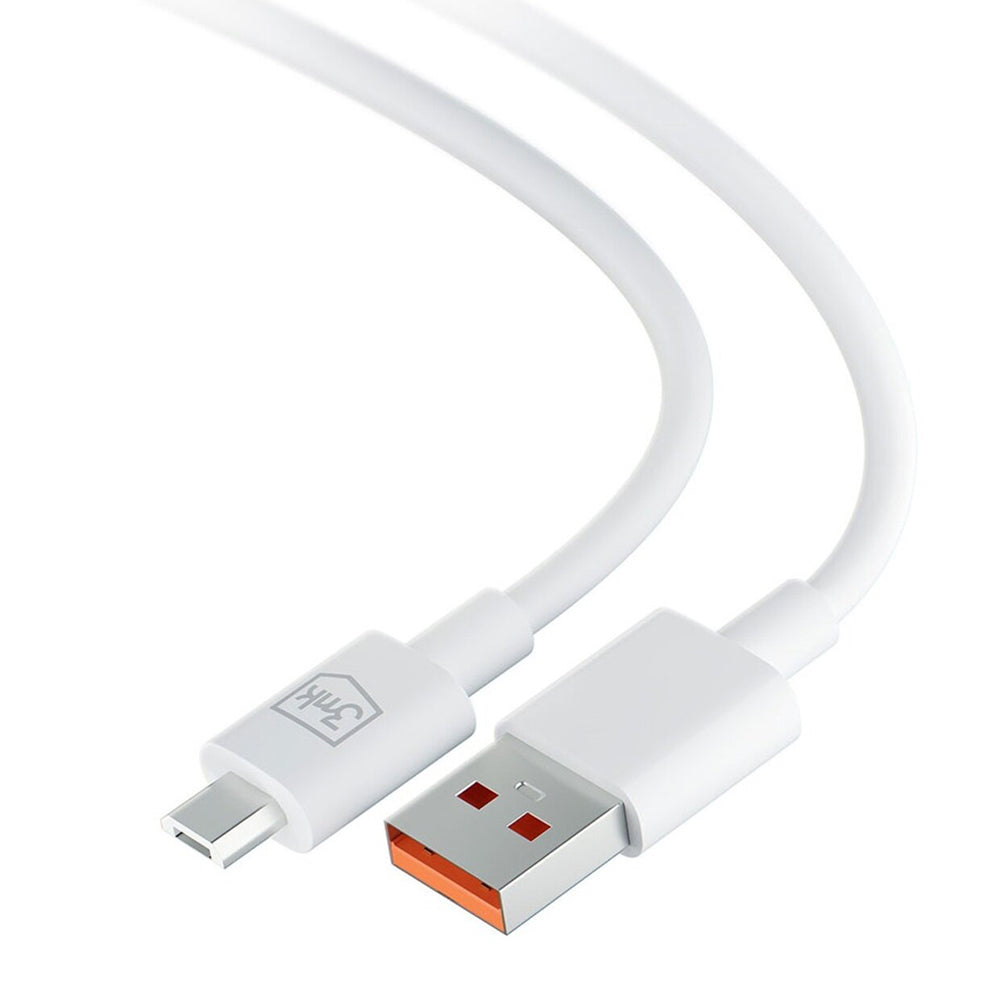 Daten- und Ladekabel USB-A - microUSB 3MK Hyper, 18W, 1.2m, Weiß