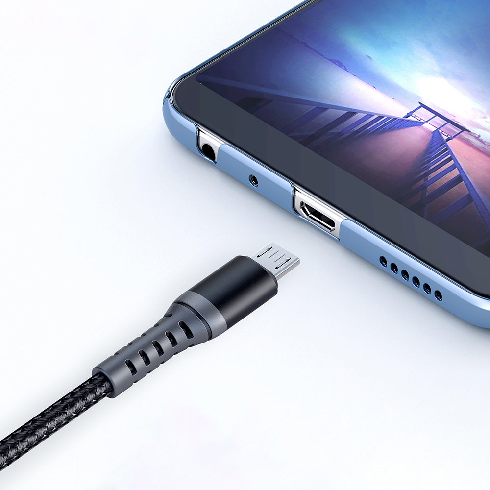 Daten- und Ladekabel USB-A - microUSB McDodo CA-2281, 18W, 1m, Schwarz