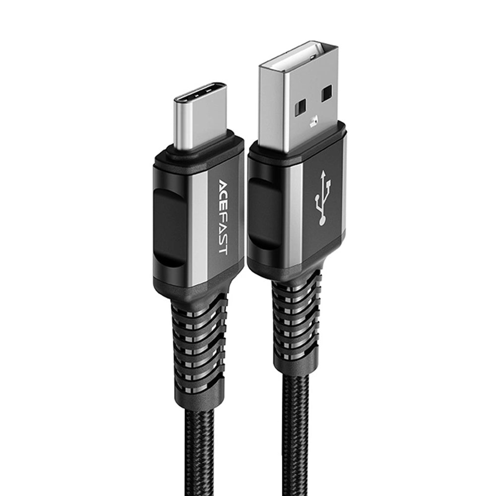 Daten- und Ladekabel USB-A - USB-C Acefast C1-04, 18W, 1,2m, Schwarz