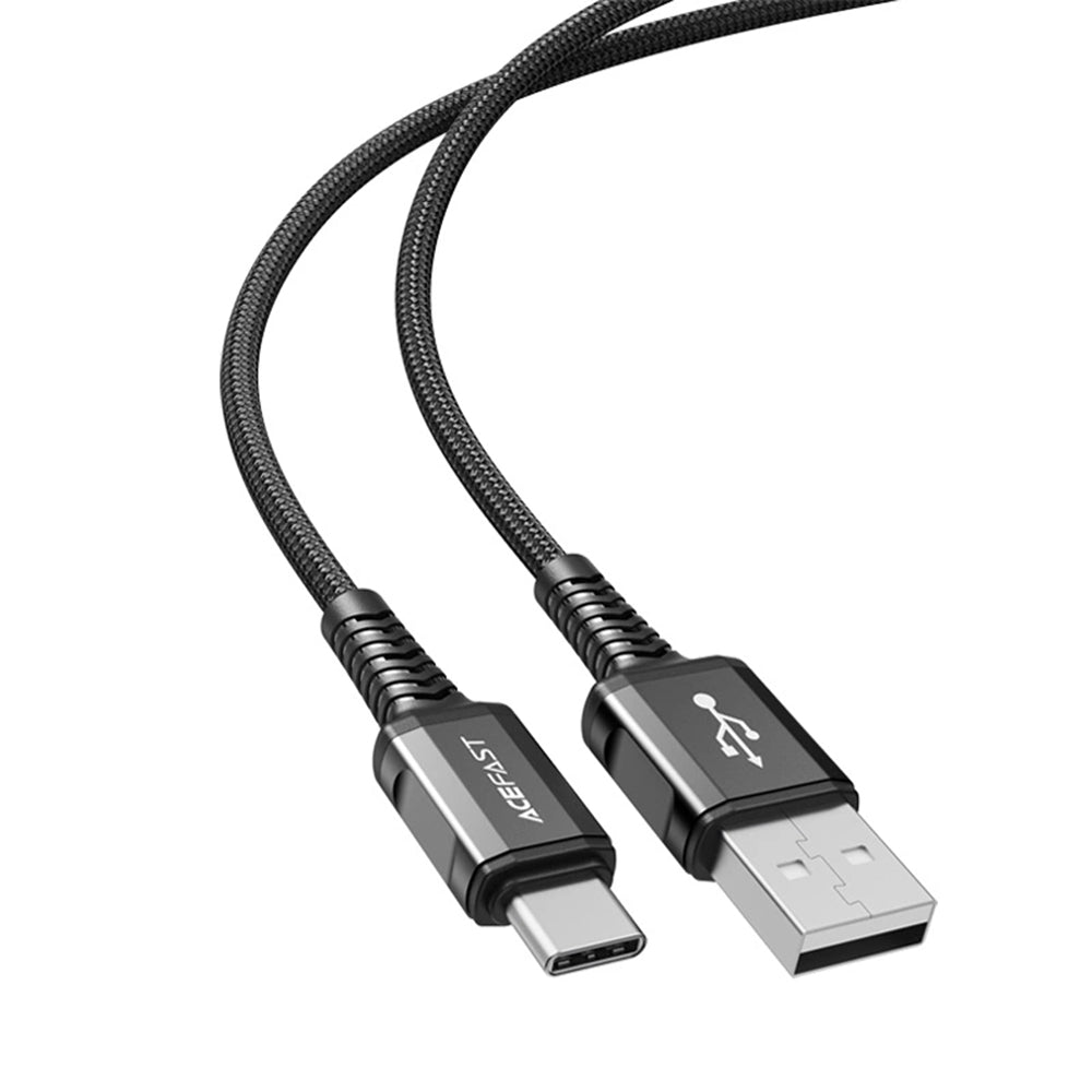 Daten- und Ladekabel USB-A - USB-C Acefast C1-04, 18W, 1,2m, Schwarz