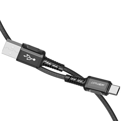Daten- und Ladekabel USB-A - USB-C Acefast C1-04, 18W, 1,2m, Schwarz