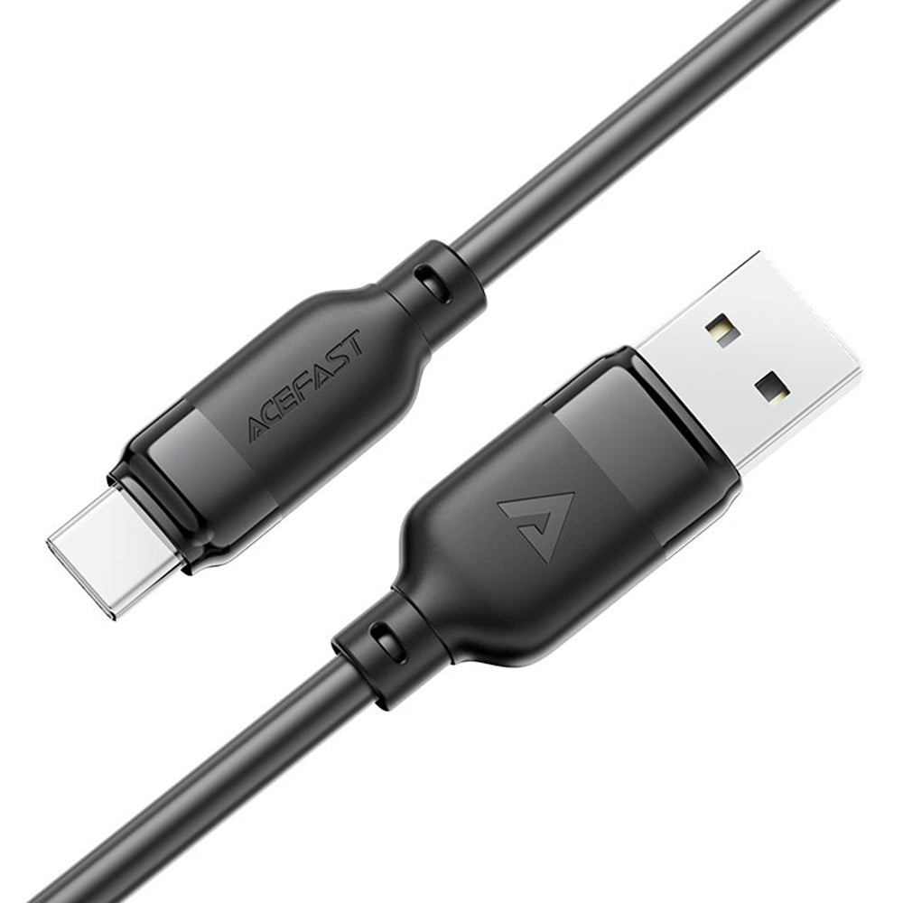 USB-A to USB-C Acefast C16-04 Data and Charging Cable, 18W, 1.2m, Black