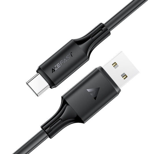 USB-A to USB-C Data and Charging Cable Acefast C17-04, 18W, 1.2m, Black