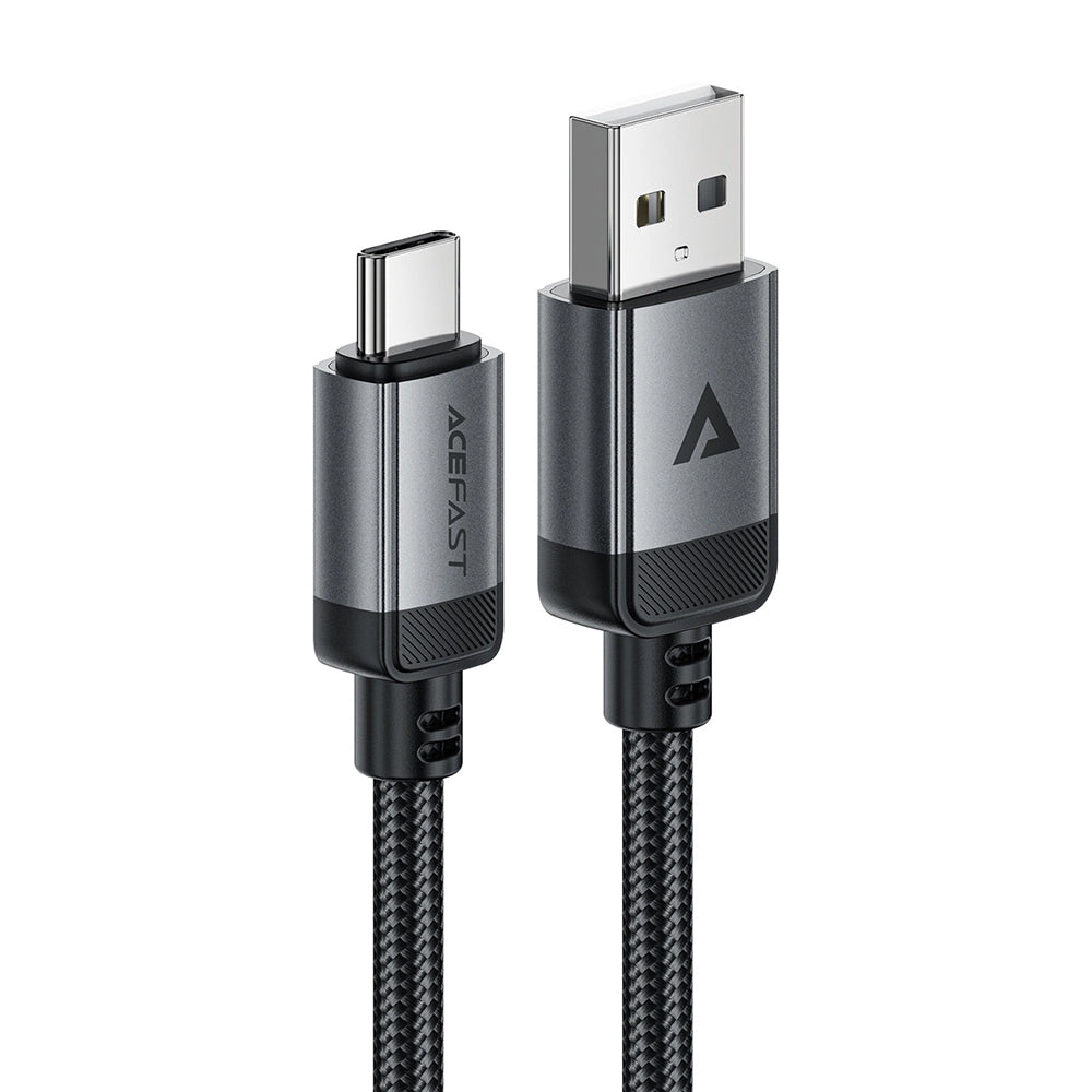 USB-A - USB-C Daten- und Ladekabel Acefast C20-04, 18W, 1.2m, Schwarz