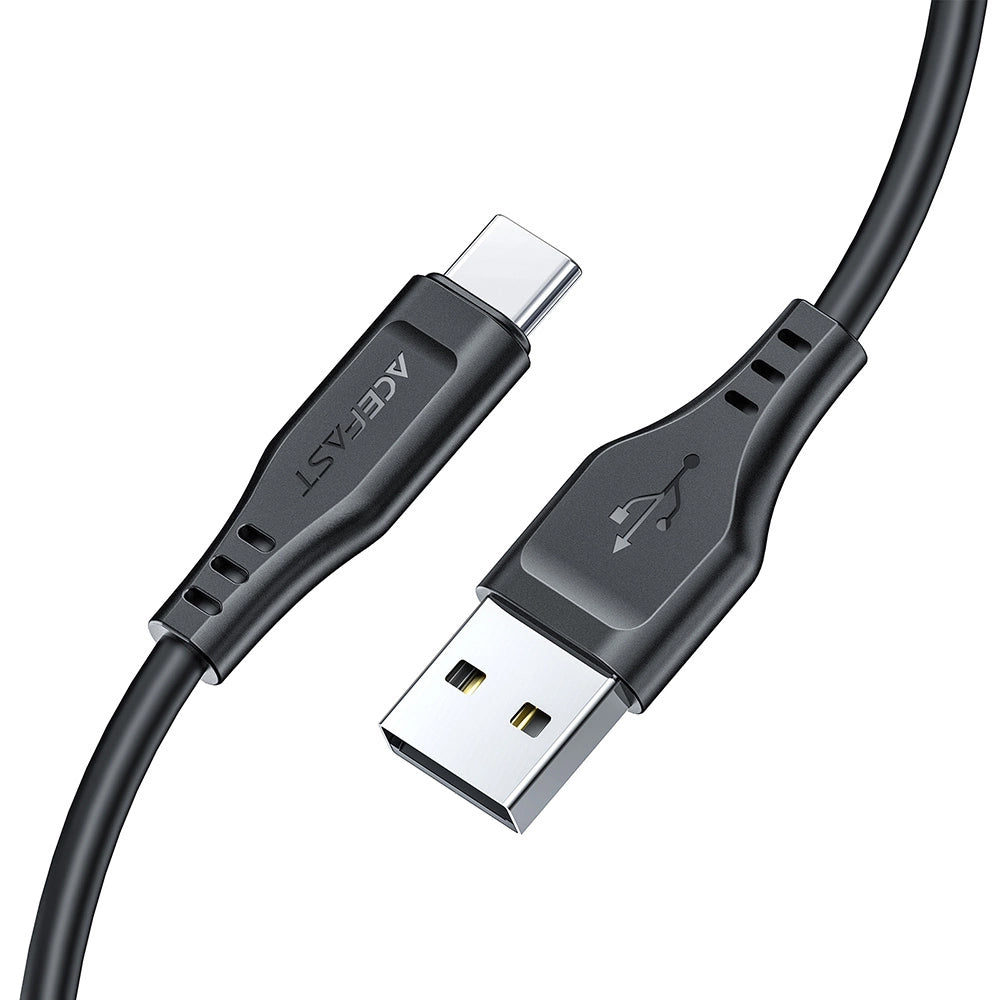 Daten- und Ladekabel USB-A - USB-C Acefast C3-03, 60W, 1.2m, Schwarz