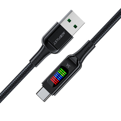 Daten- und Ladekabel USB-A - USB-C Acefast C7-04, 18W, 1,2m, Schwarz