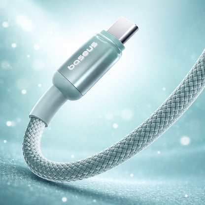 Daten- und Ladekabel USB-A - USB-C Baseus Discolor, 100W, 2m, Blau Grün E0418500