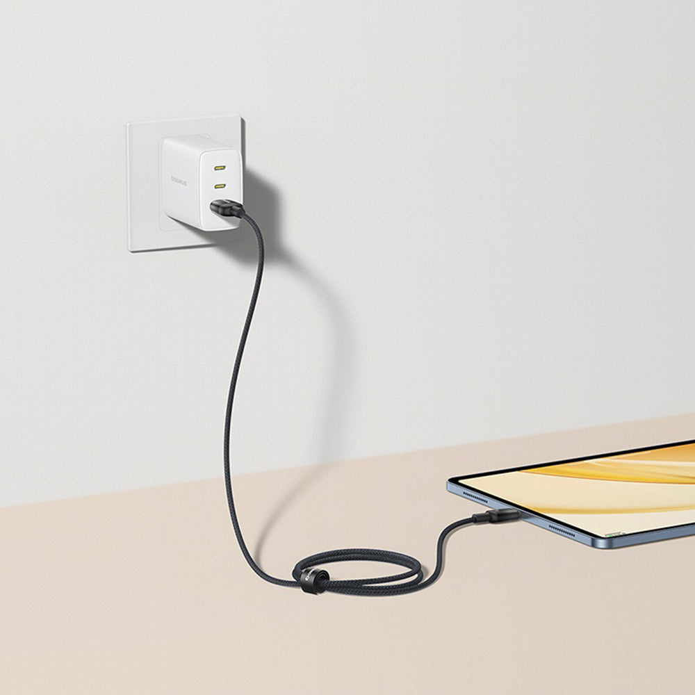 Daten- und Ladekabel USB-A - USB-C Baseus Discolor, 100W, 2m, Blau Grün E0418500