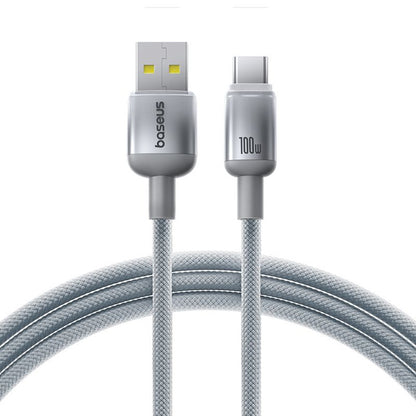 Daten- und Ladekabel USB-A - USB-C Baseus Discolor, 100W, 2m, Silber E0420700