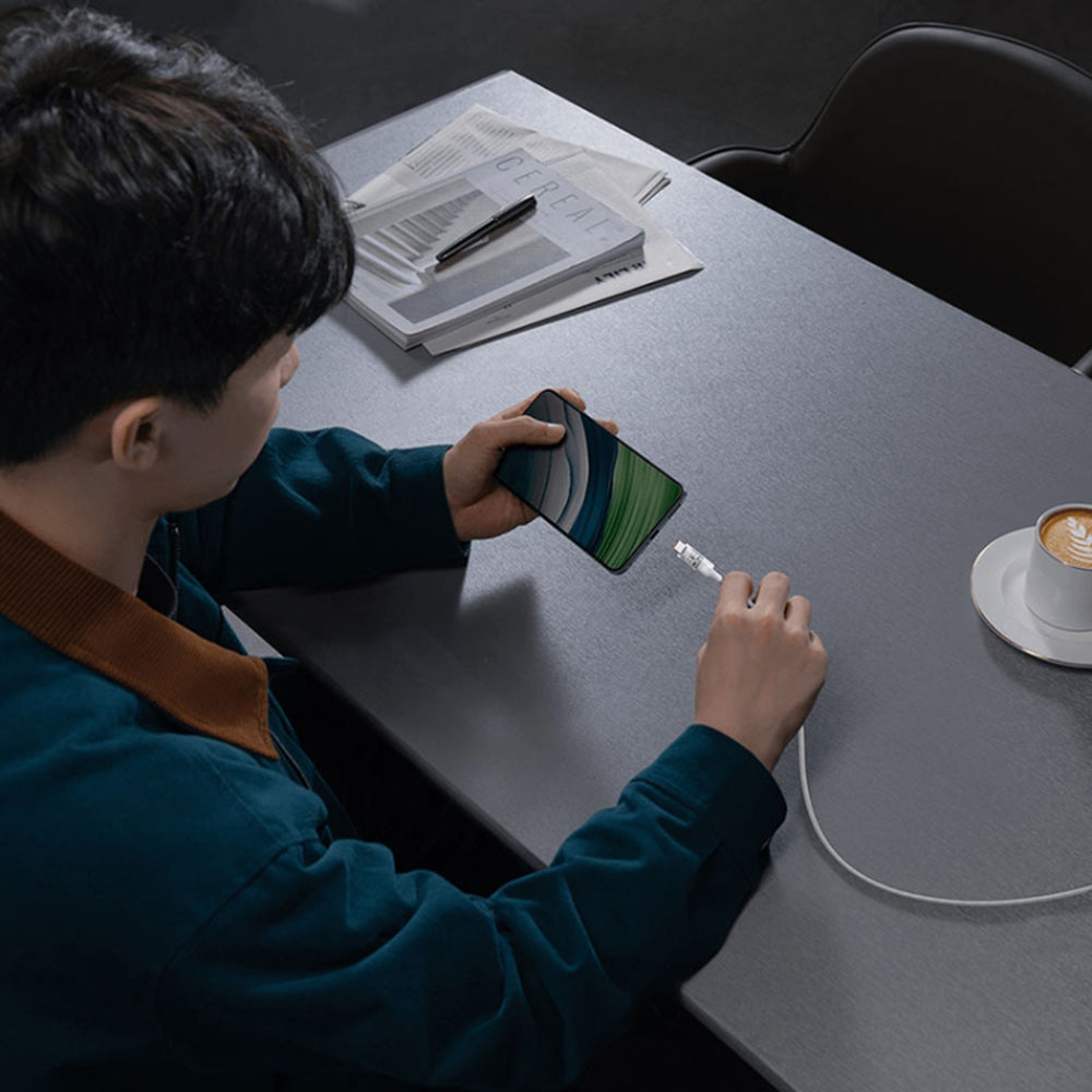 Daten- und Ladekabel USB-A - USB-C Baseus Gem, 100W, 1m, Weiß P10373002211-00