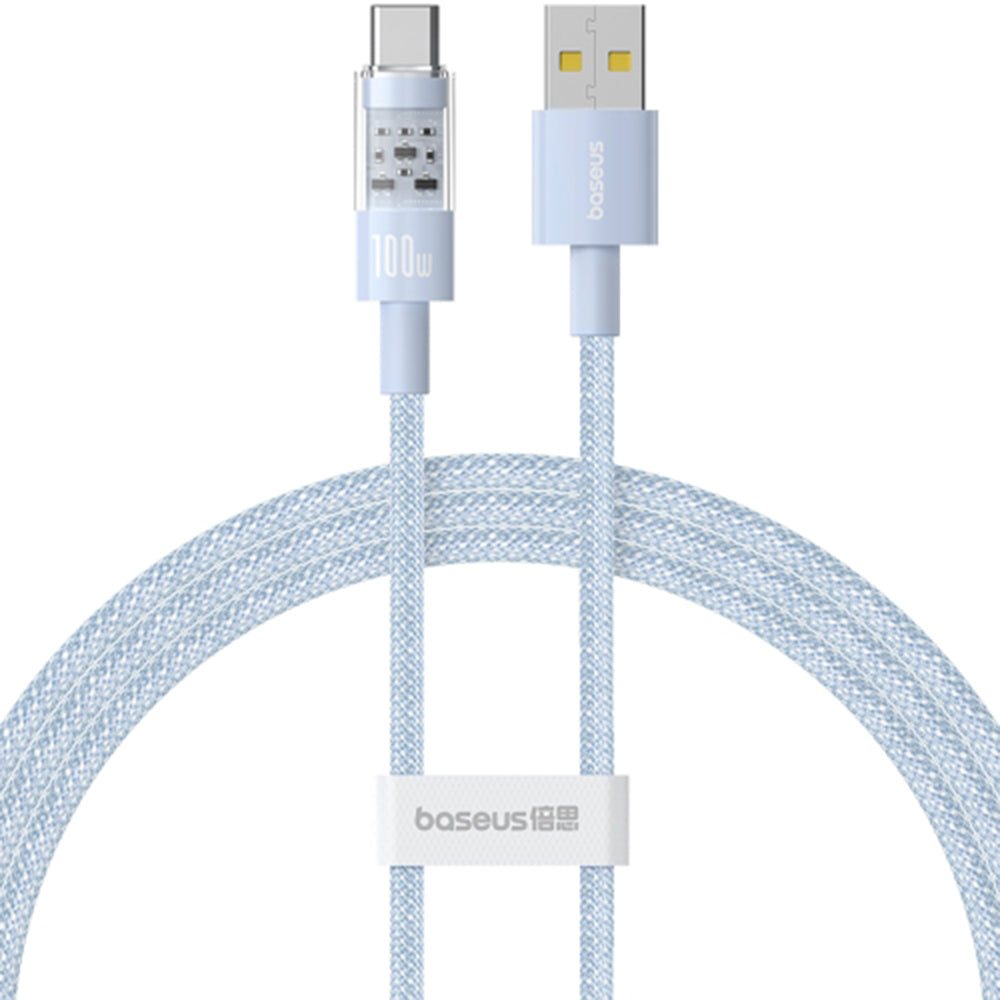 Daten- und Ladekabel USB-A - USB-C Baseus Gem, 100W, 1m, Blau P10373002311-00