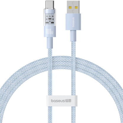 Daten- und Ladekabel USB-A - USB-C Baseus Gem, 100W, 1m, Blau P10373002311-00