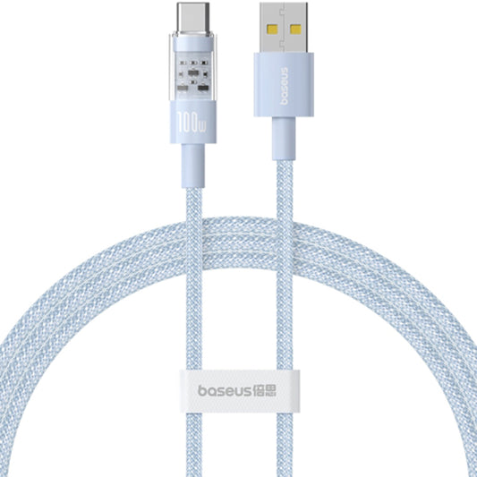 Daten- und Ladekabel USB-A - USB-C Baseus Gem, 100W, 2m, Blau P10373002311-01