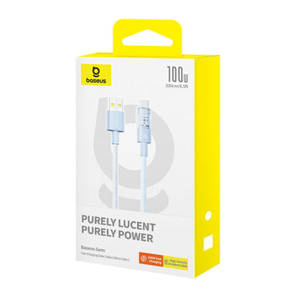 Daten- und Ladekabel USB-A - USB-C Baseus Gem, 100W, 2m, Blau P10373002311-01
