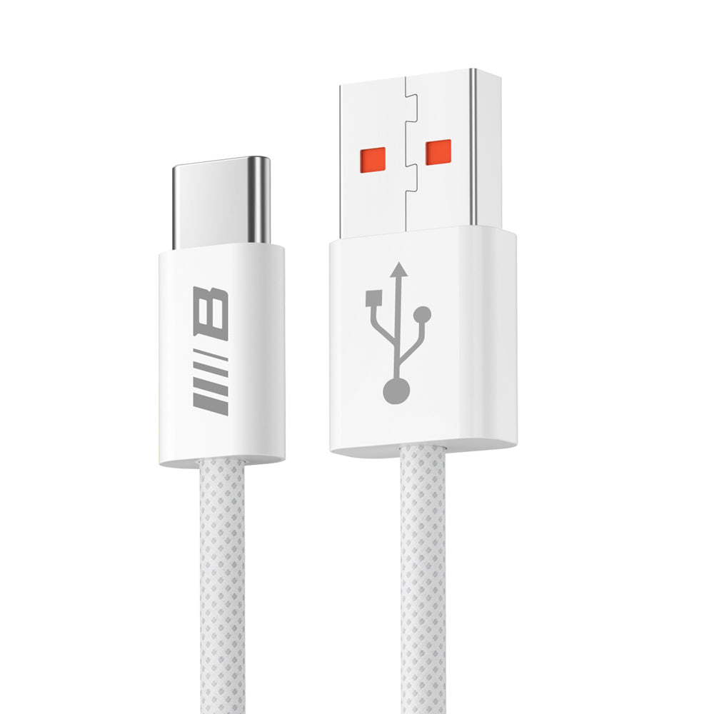 USB-A - USB-C Blueo Daten- und Ladekabel, 18W, 1,5m, Weiß